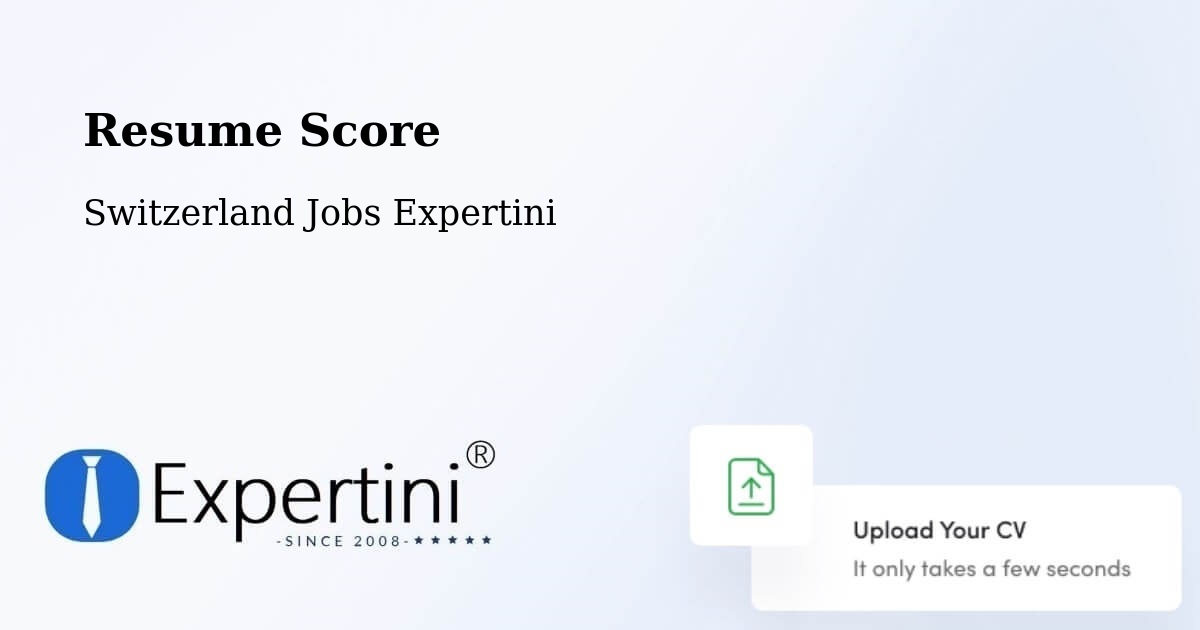 Resume Score & Job Description Match Tool – Birr - Switzerland Jobs Expertini